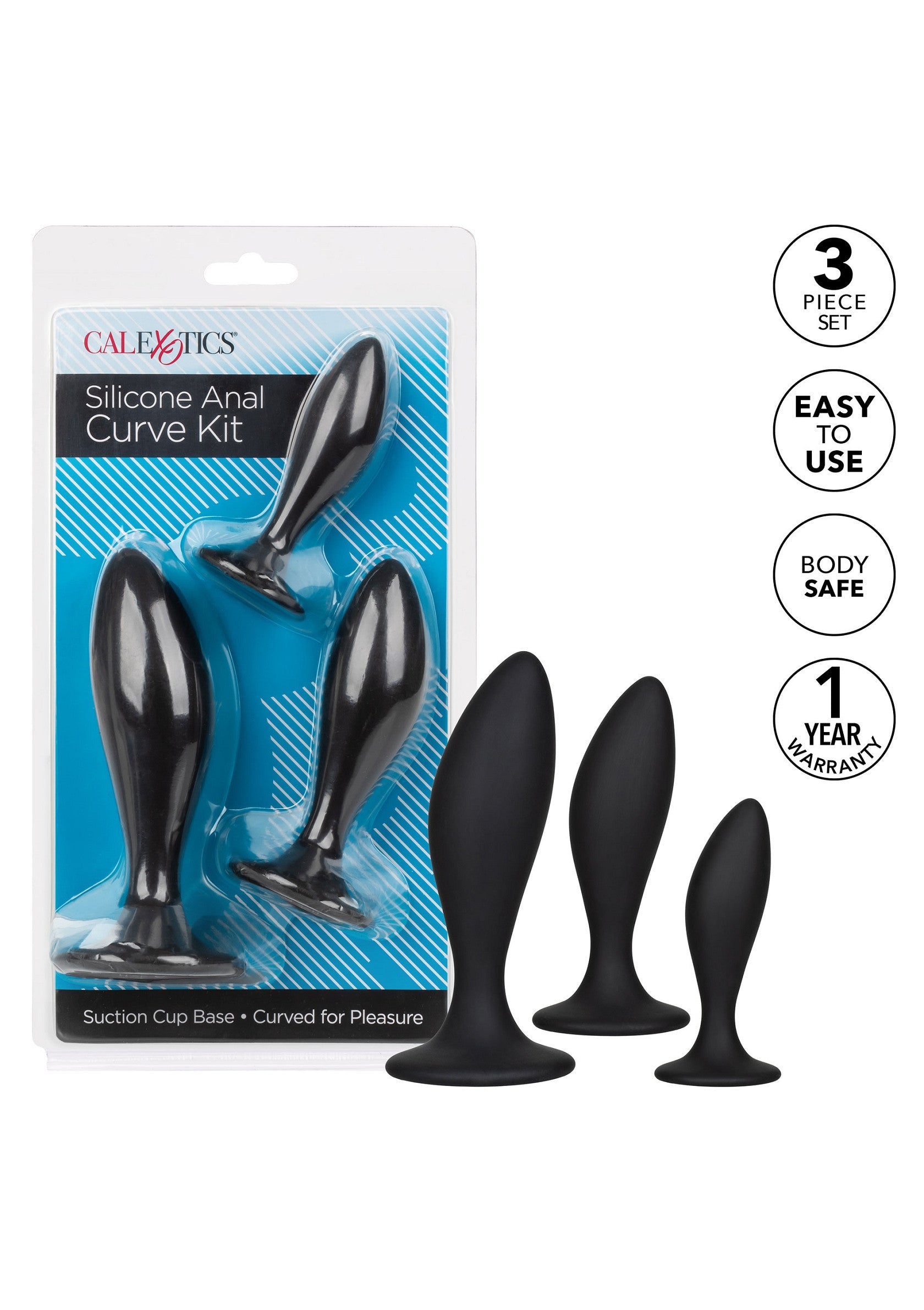 12035 calexotics anal silicone anal curve kit