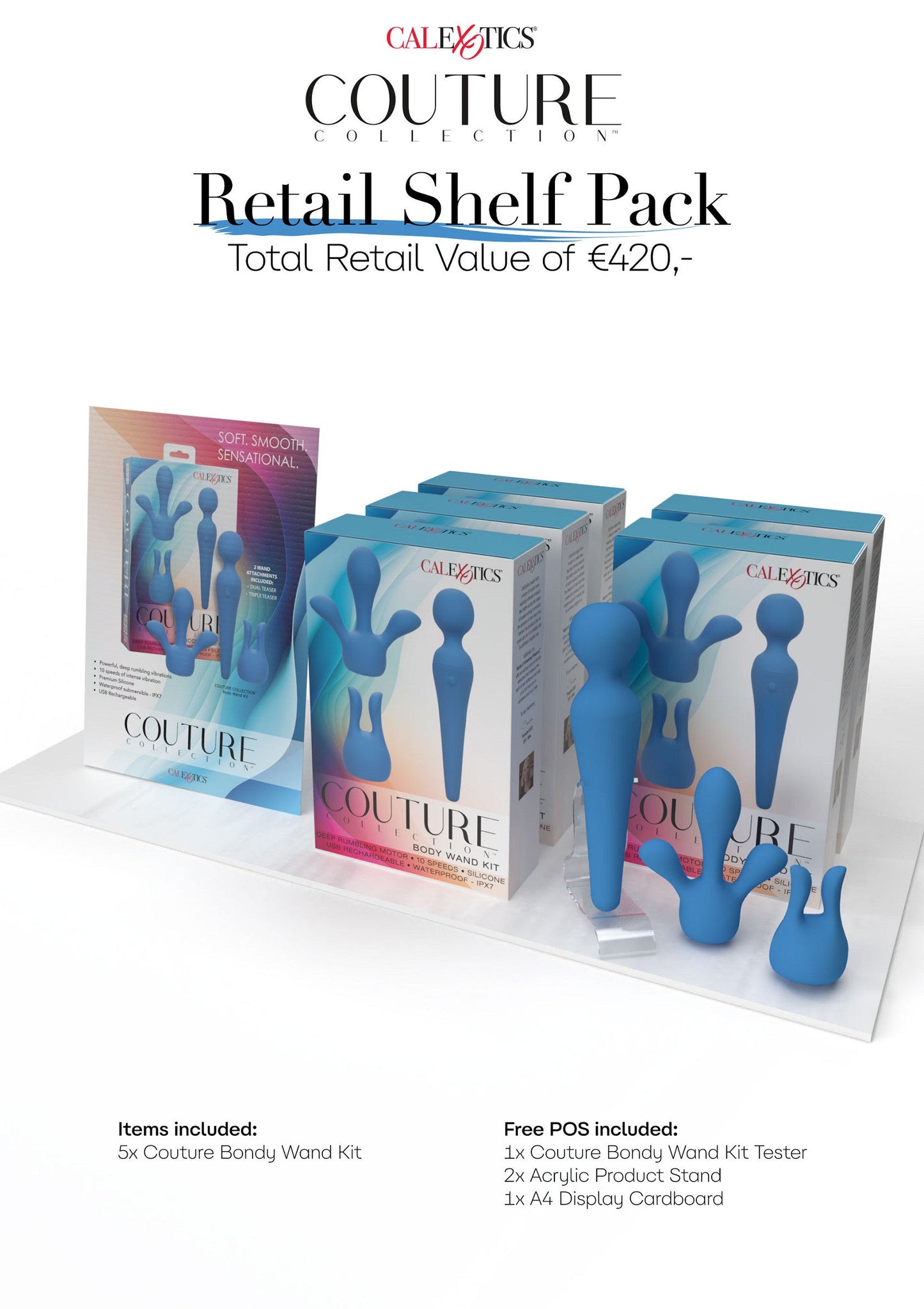 12039t calexotics couture collection calex couture shelf pack