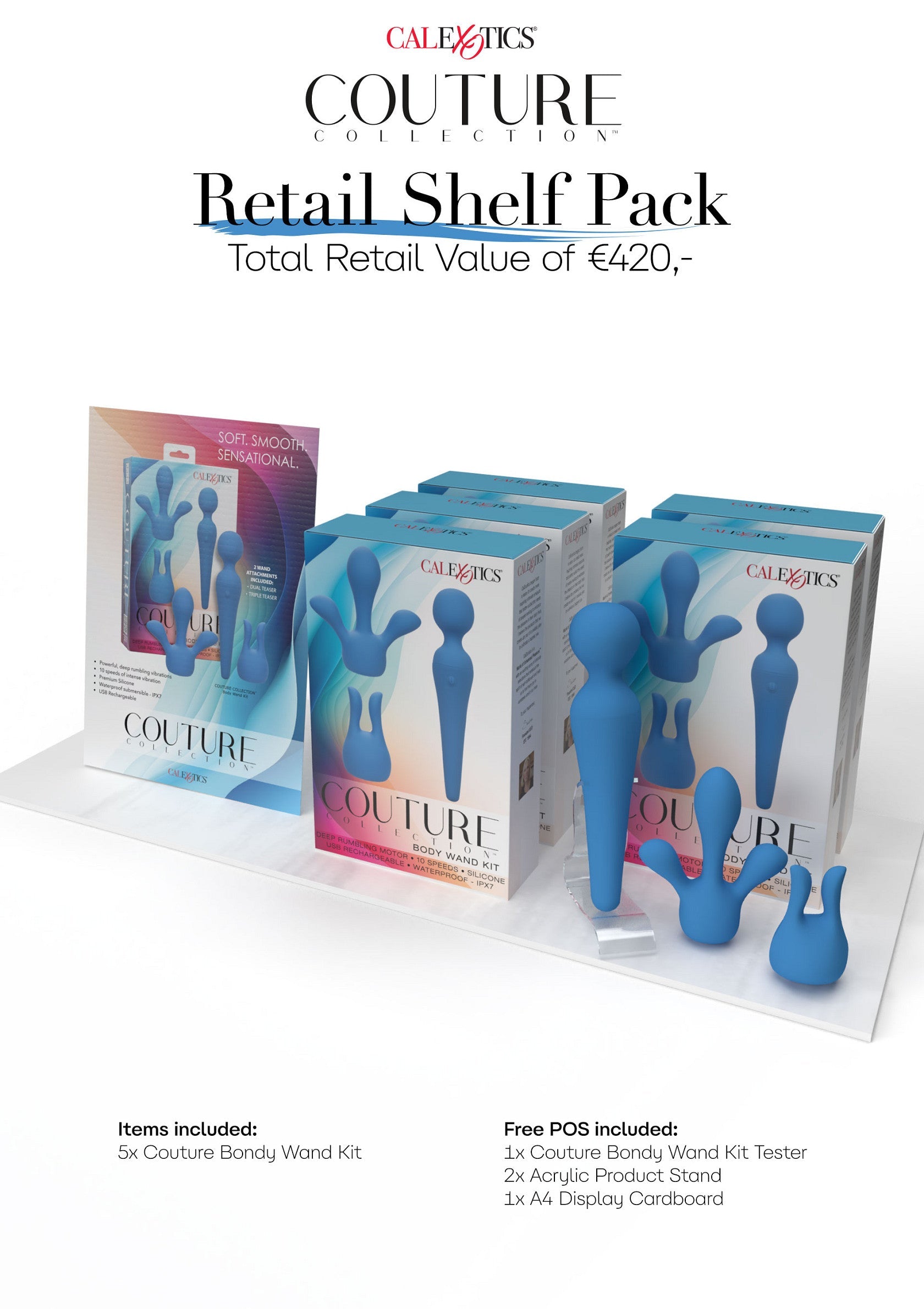 12039t calexotics couture collection calex couture shelf pack