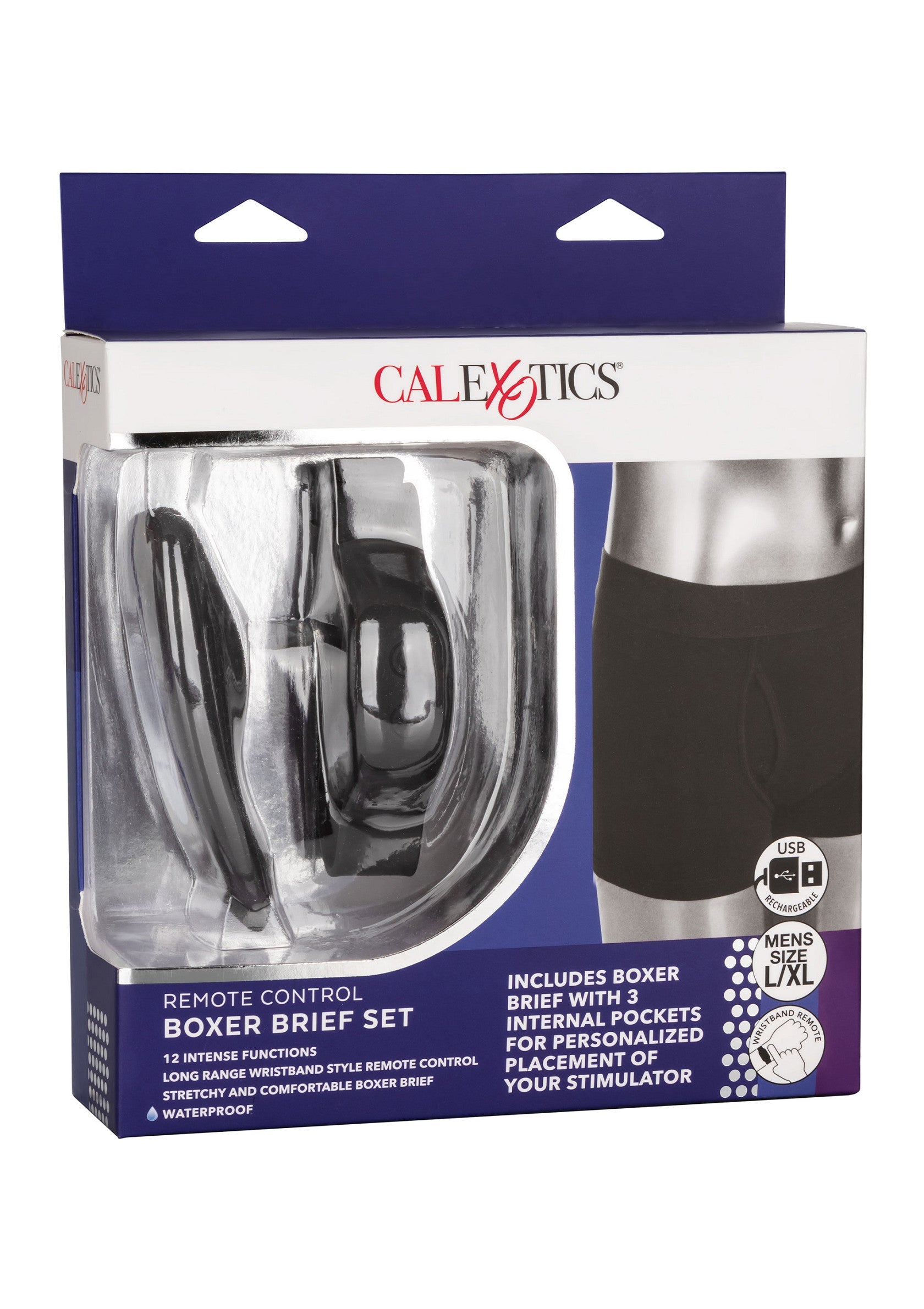 12053 calexotics remote controlled vibes remote control boxer brief set