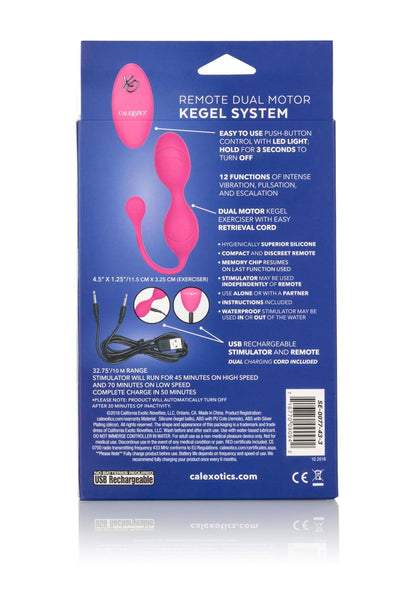12058 calexotics remote controlled vibes remote dual motor kegel system