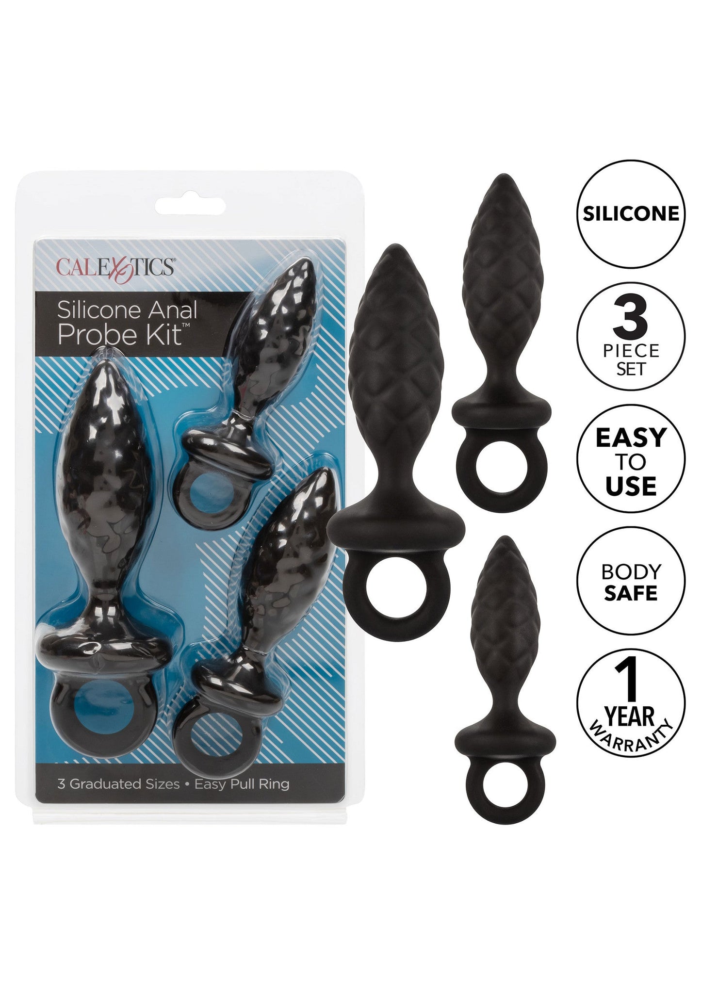 12146 calexotics anal silicone anal probe kit