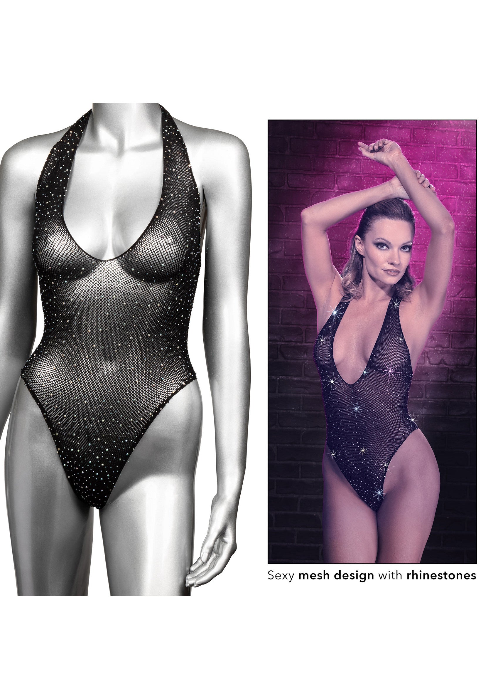 12267 calexotics radiance deep v bodysuit