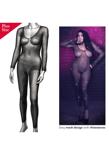 12272 calexotics radiance crotchless bodystocking plus