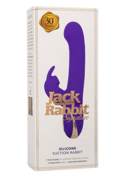 12431 calexotics jack rabbits signature silicone suction rabbit
