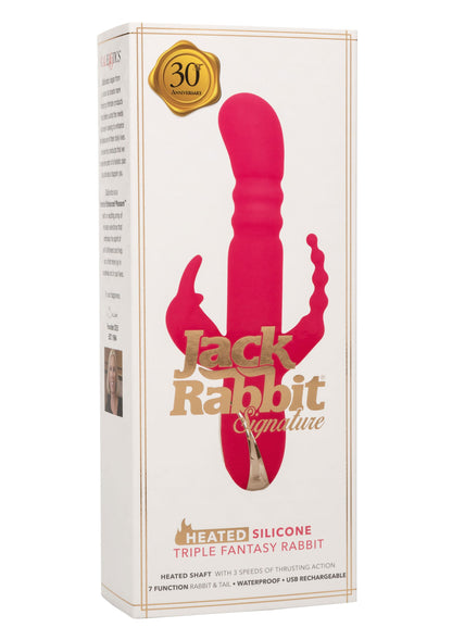 12432 calexotics jack rabbits signature heated silicone triple rabbit