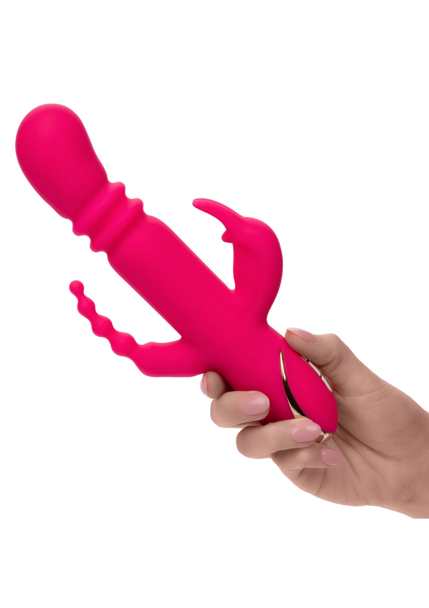 12432 calexotics jack rabbits signature heated silicone triple rabbit