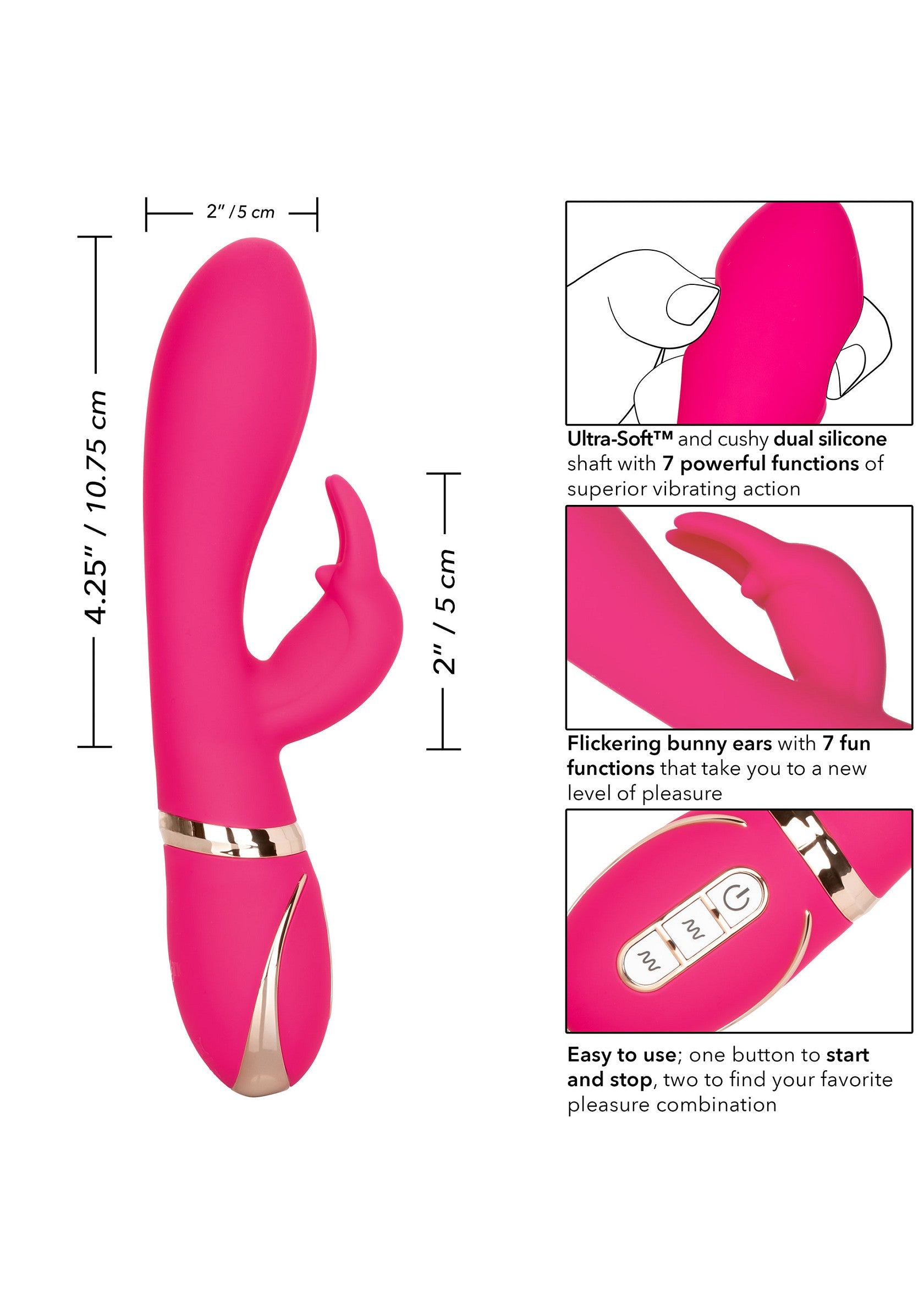 12437 calexotics jack rabbits signature silicone ultra soft rabbit