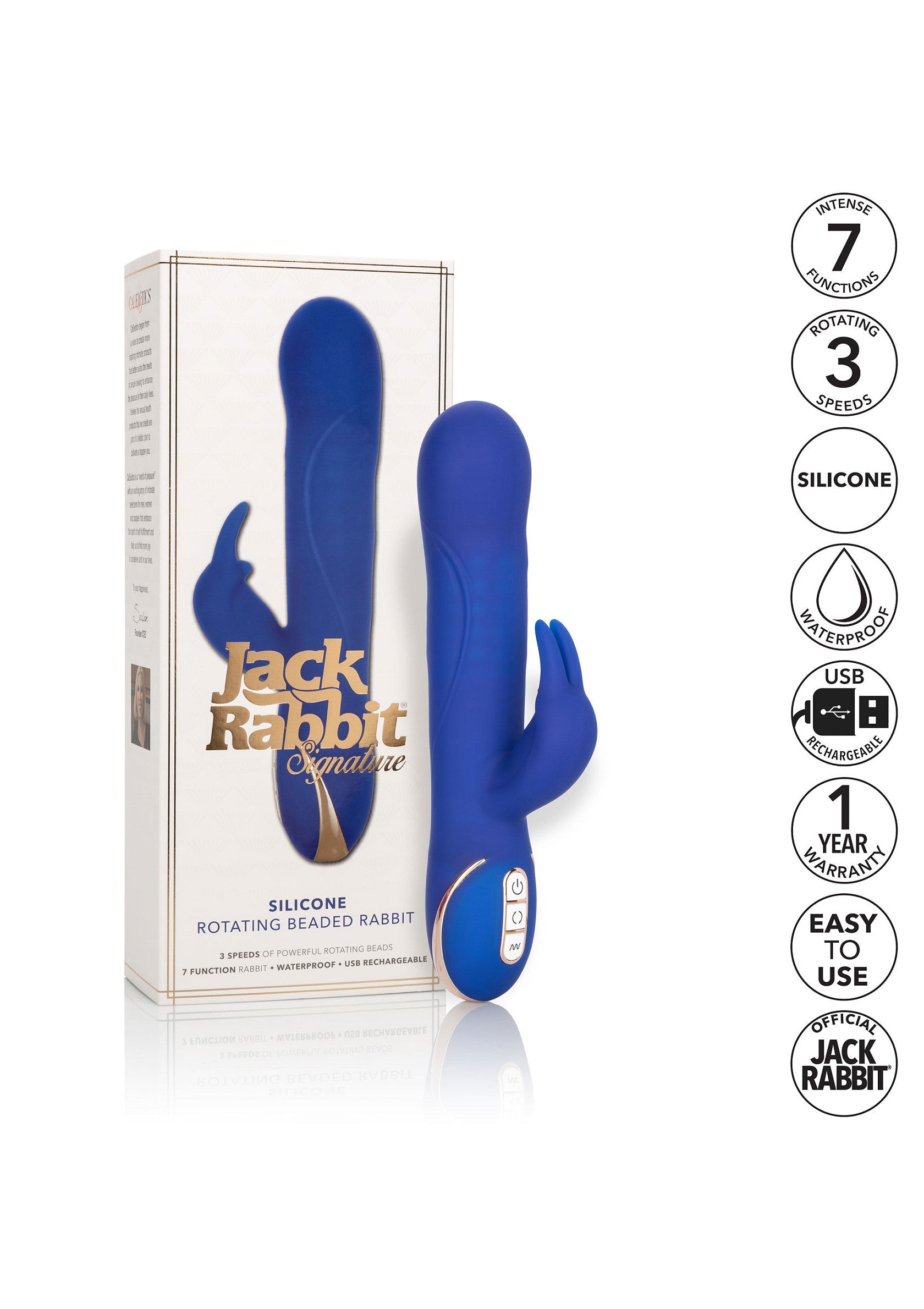 12438 calexotics jack rabbits signature silicone rotating rabbit