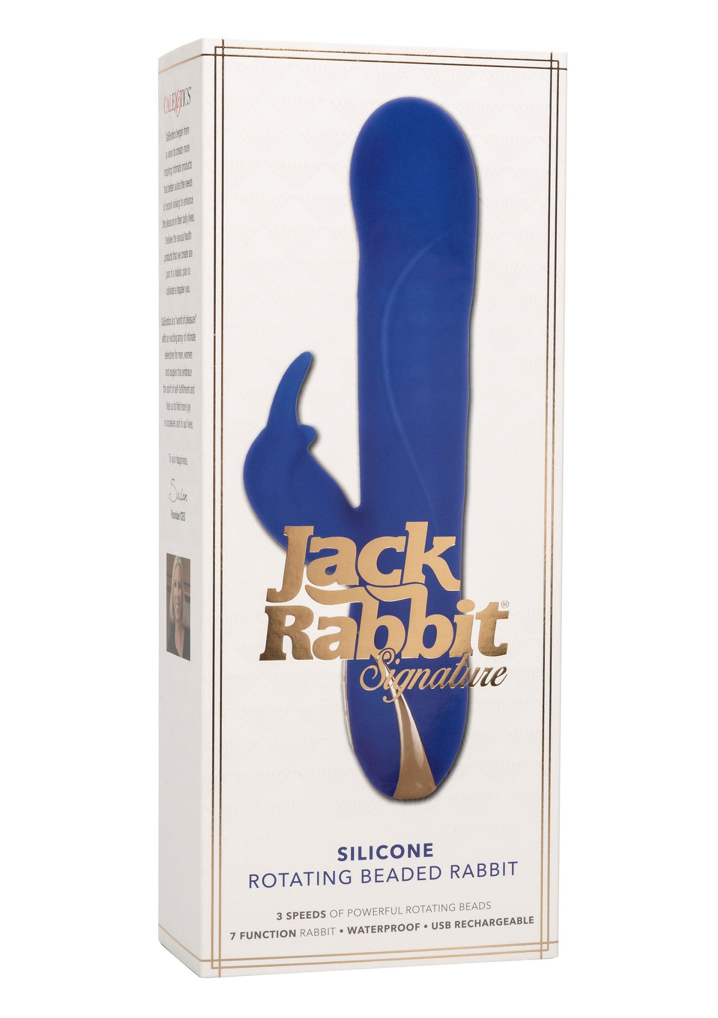 12438 calexotics jack rabbits signature silicone rotating rabbit