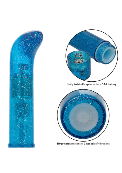 12516 calexotics personality vibes sparkle mini g vibrator