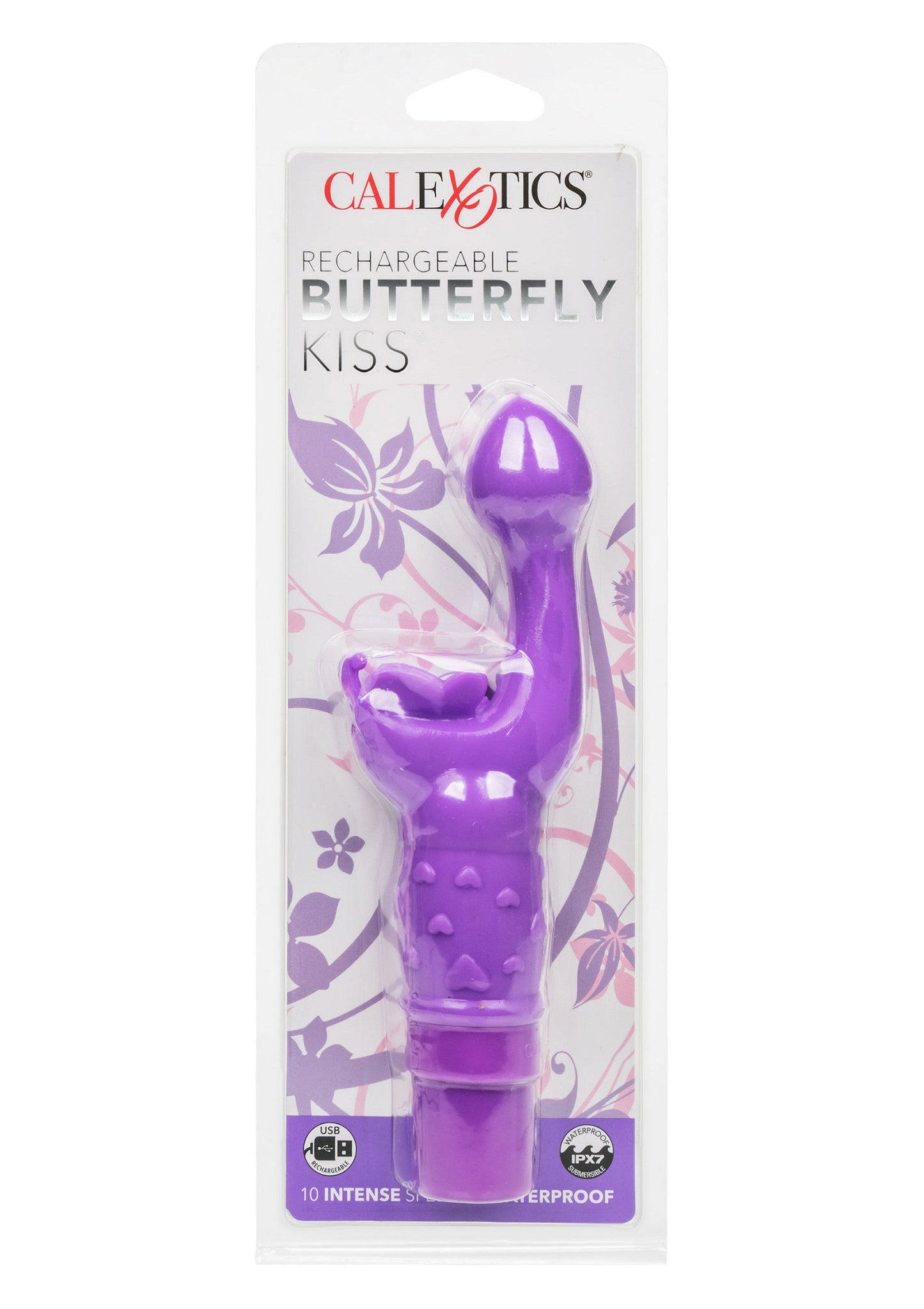12529 calexotics kiss vibes rechargeable butterfly kiss