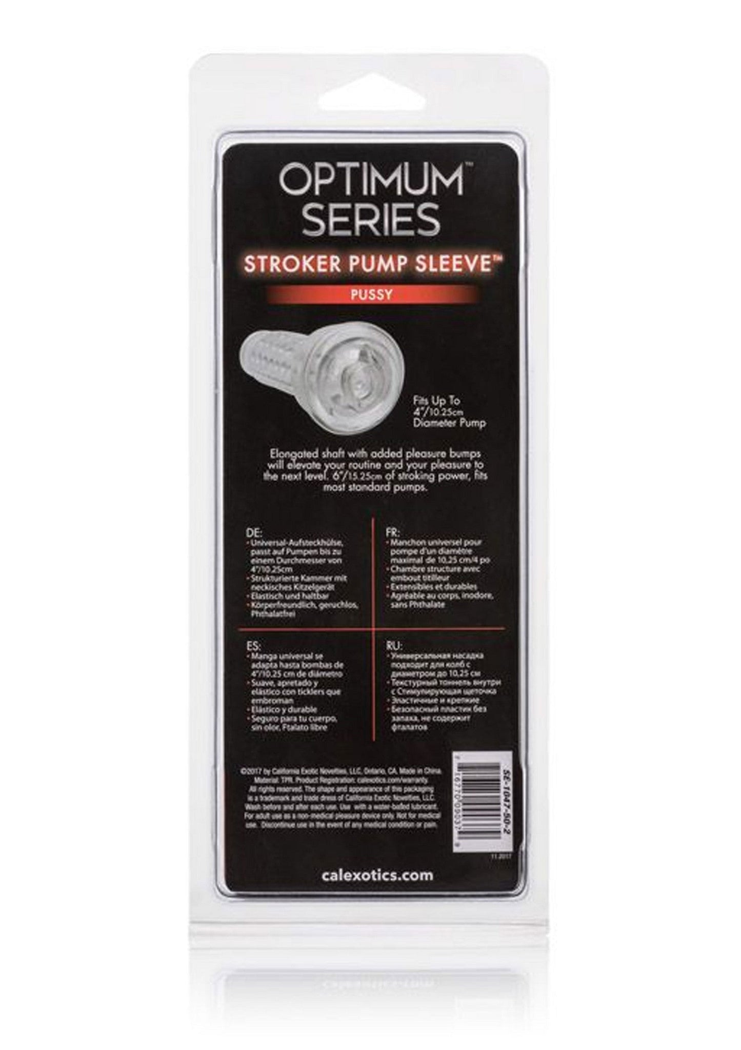 12587 calexotics optimum series stroker pump sleeve pussy