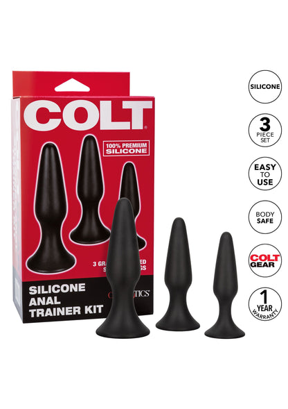 12617 calexotics colt gear colt silicone anal trainer kit