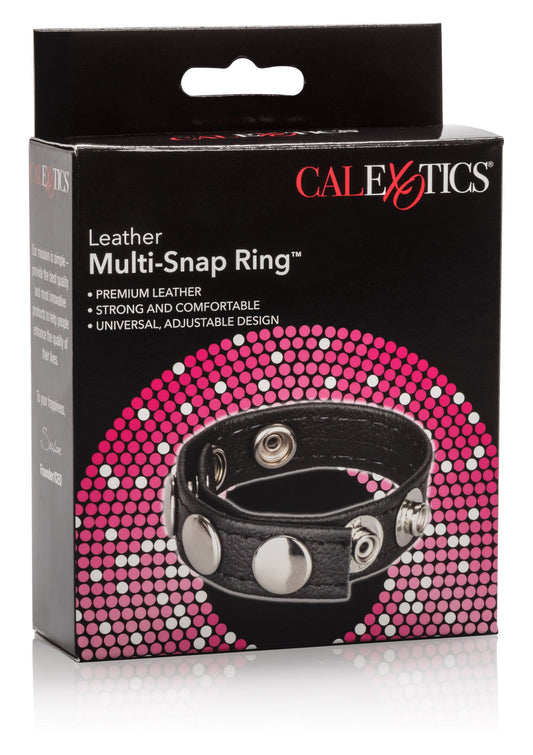 12690 calexotics rings leather multi snap ring