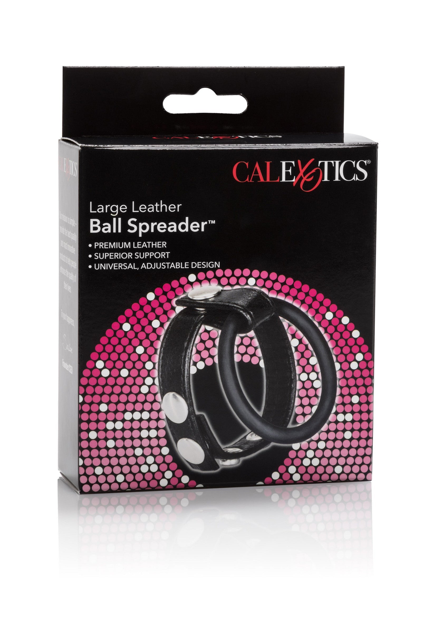 12714 calexotics rings large leather ball spreader
