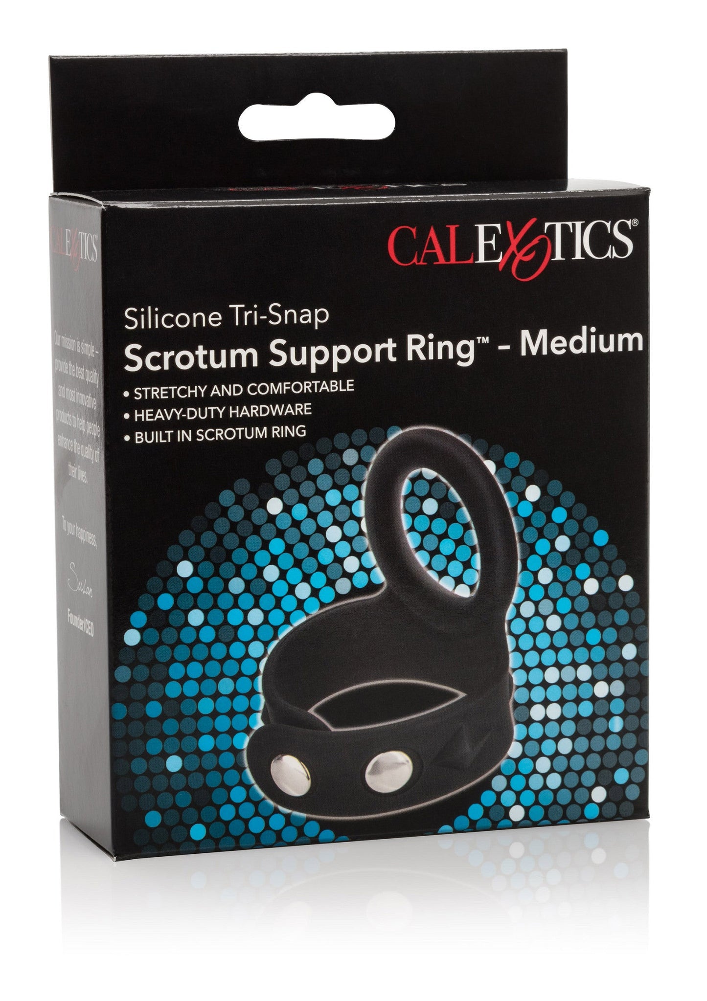12716 calexotics rings 3 snap scrotum ring medium
