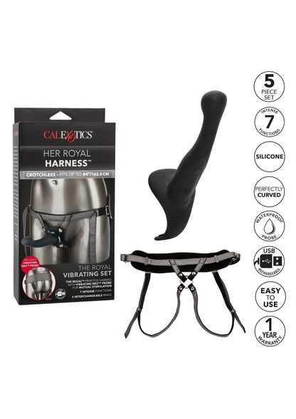 12866 calexotics her royal harness the royal vibrating set