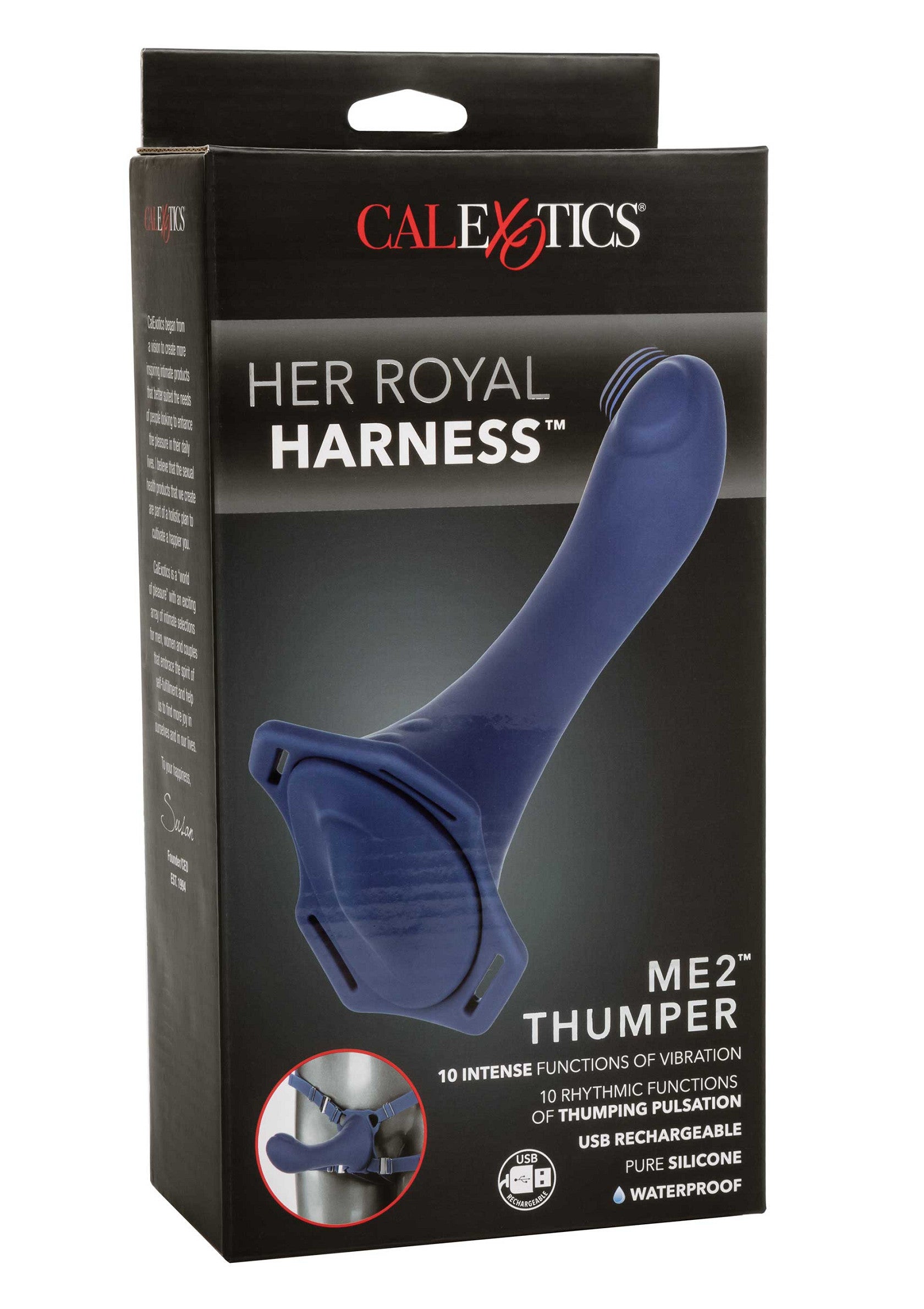 12869 calexotics her royal harness her royal harness me2 thumper