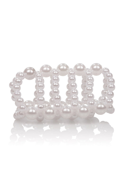 12871 calexotics basic essentials pearl stroker beads large