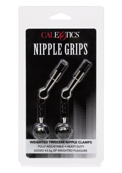 12917 calexotics nipple play weighted tweezer nipple clamps
