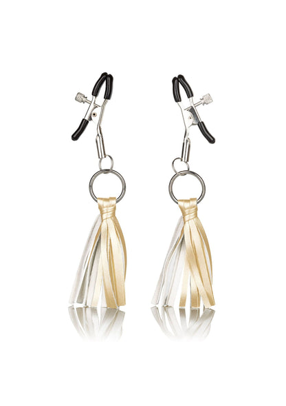 12956 calexotics nipple play playful tassels nipple clamps