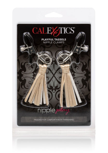 12956 calexotics nipple play playful tassels nipple clamps
