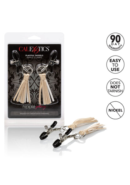 12956 calexotics nipple play playful tassels nipple clamps