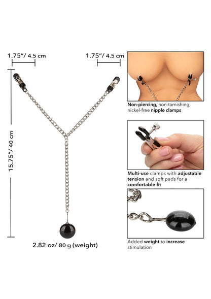 12958 calexotics nipple play weighted disc nipple clamps