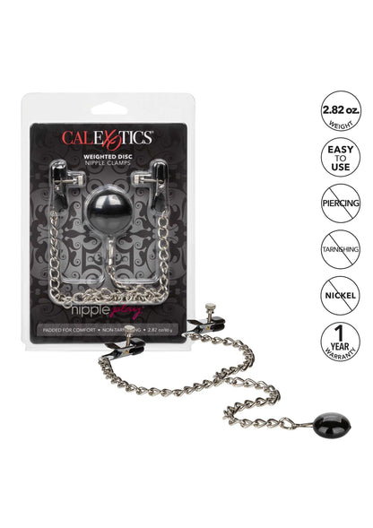 12958 calexotics nipple play weighted disc nipple clamps
