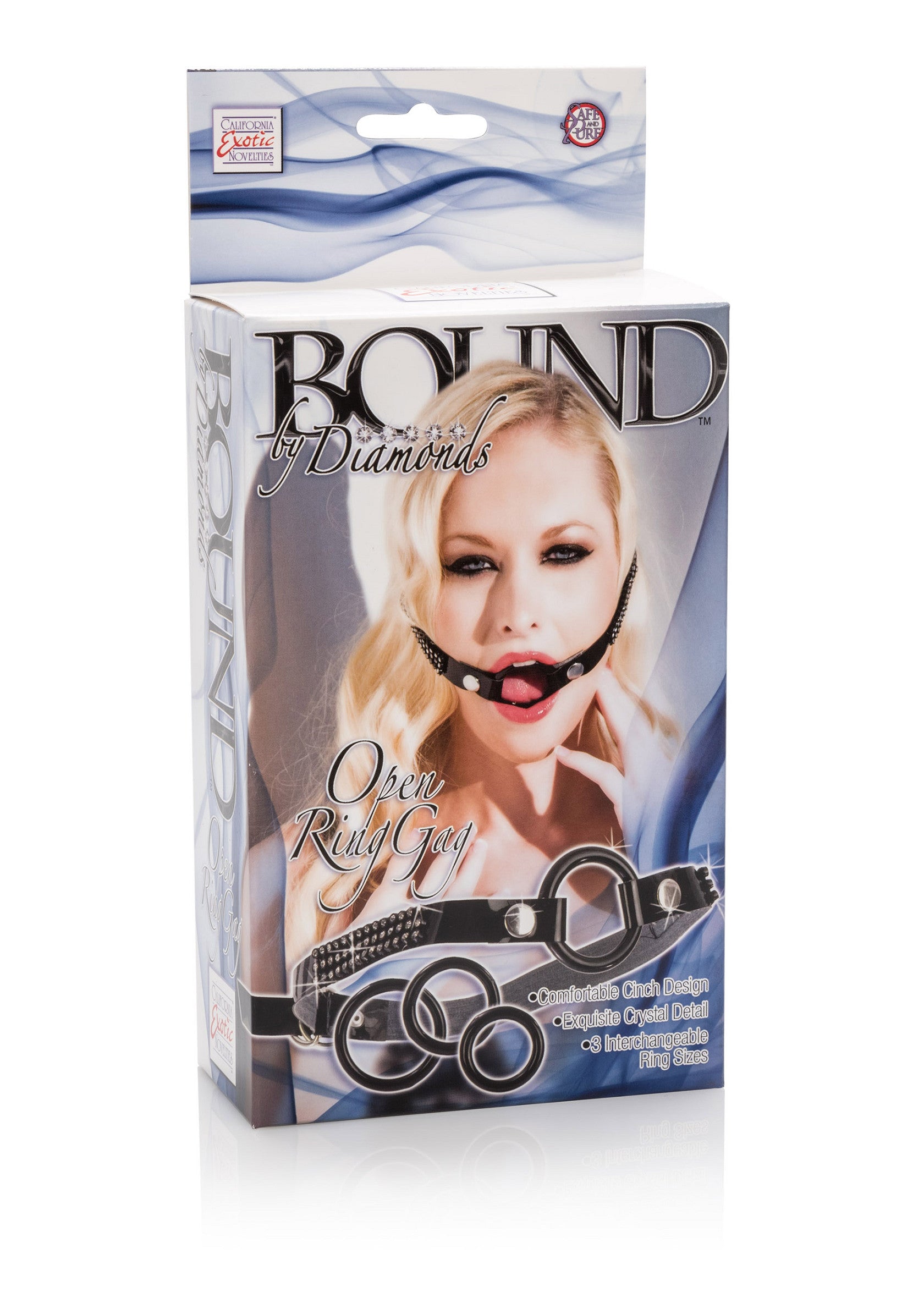 12960 calexotics bound by diamonds open ring gag