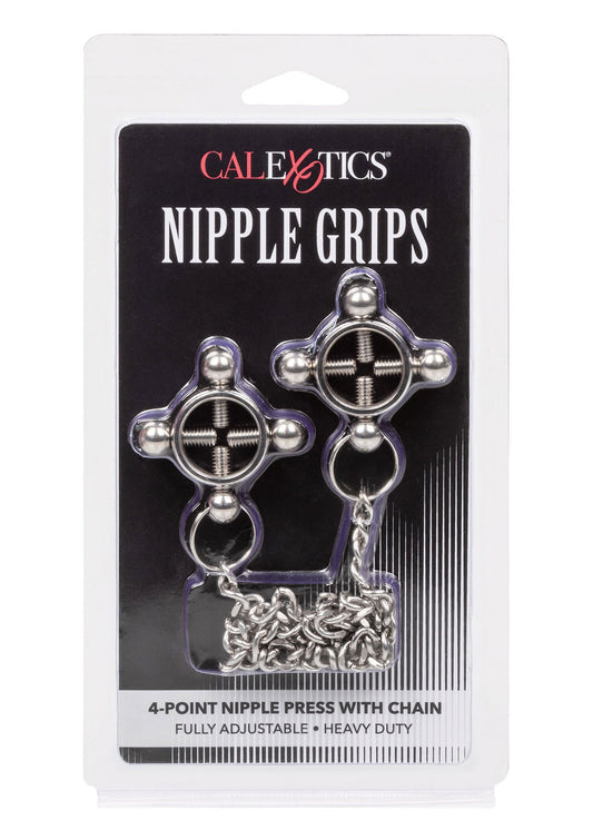 12965 calexotics nipple play 4 point nipple press with chain
