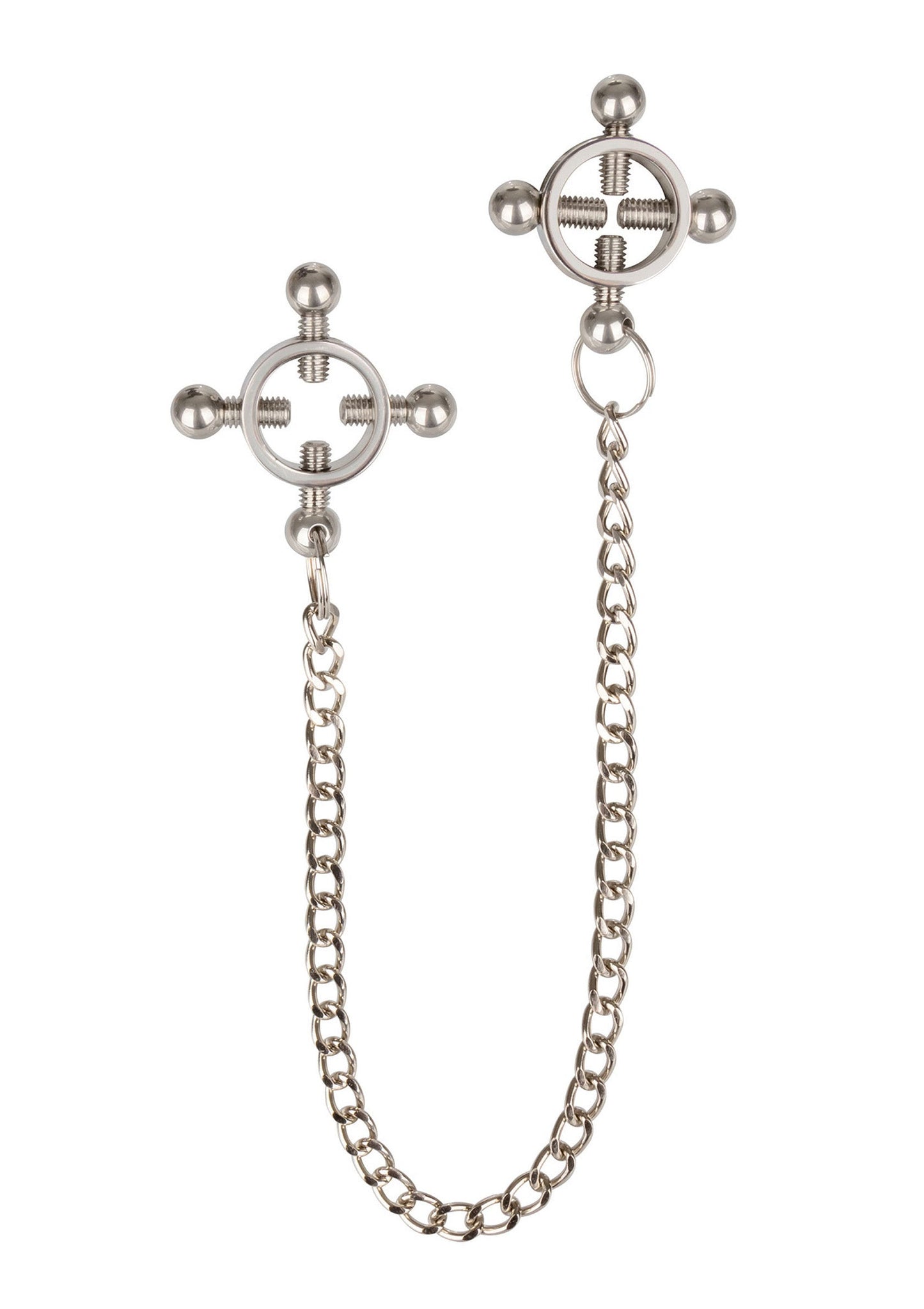 12965 calexotics nipple play 4 point nipple press with chain