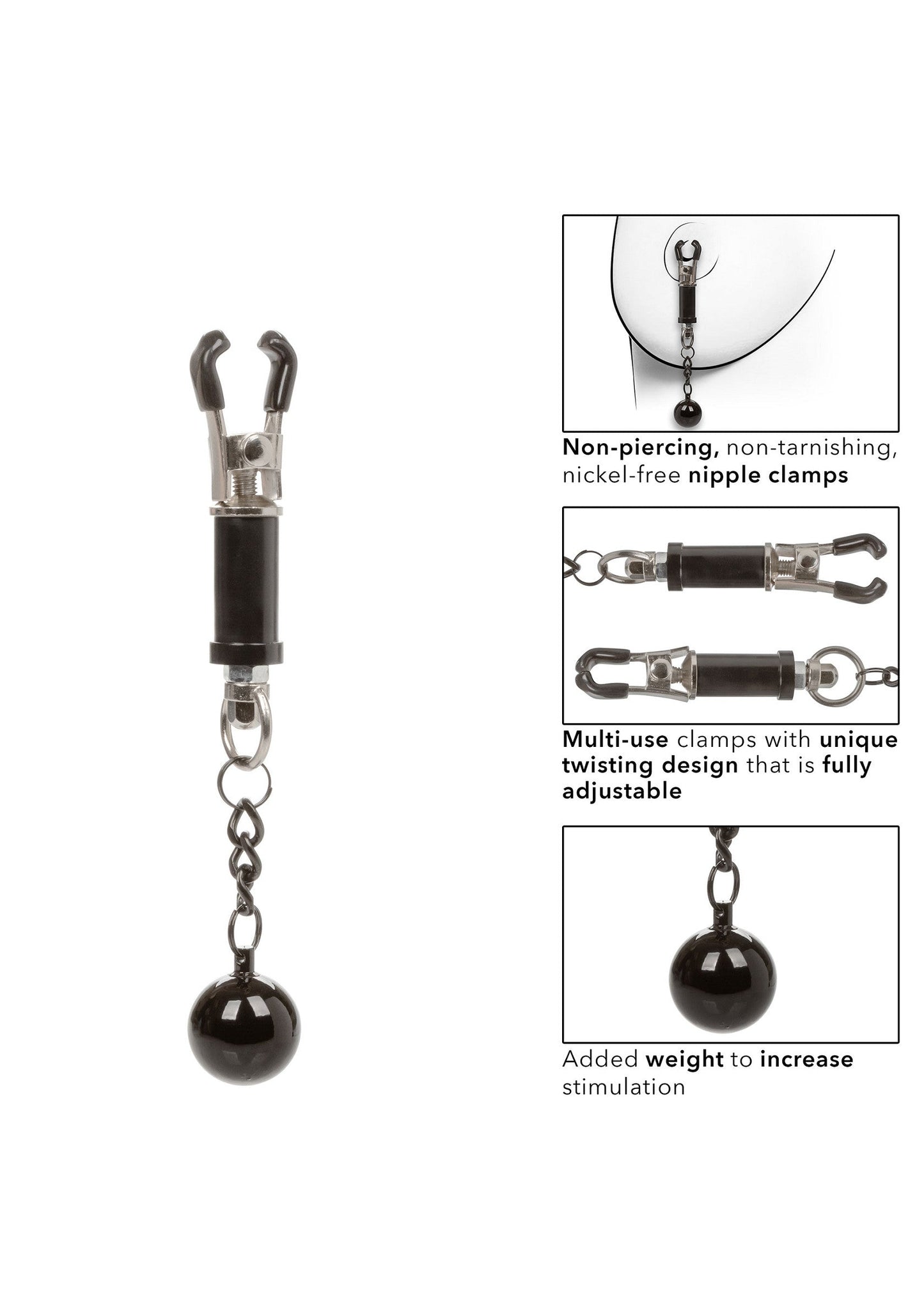 12966 calexotics nipple play weighted twist nipple clamps