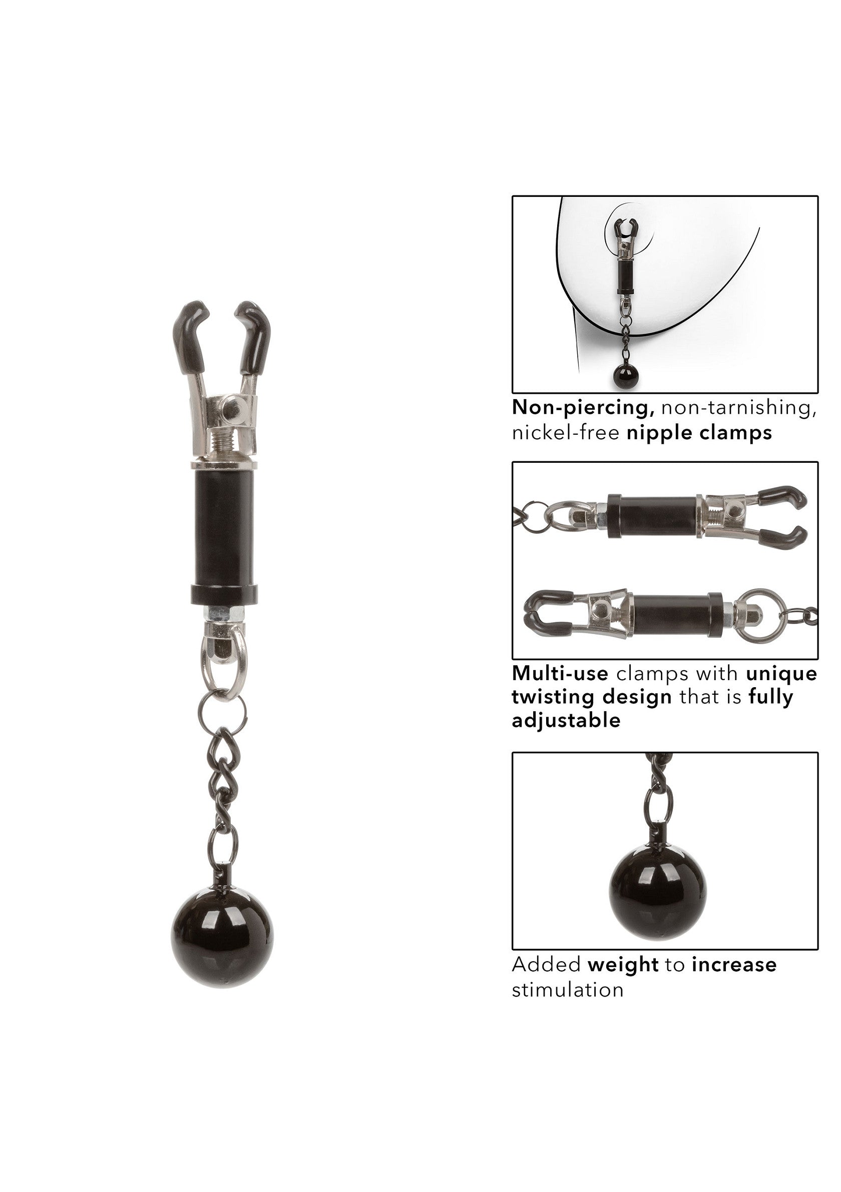 12966 calexotics nipple play weighted twist nipple clamps