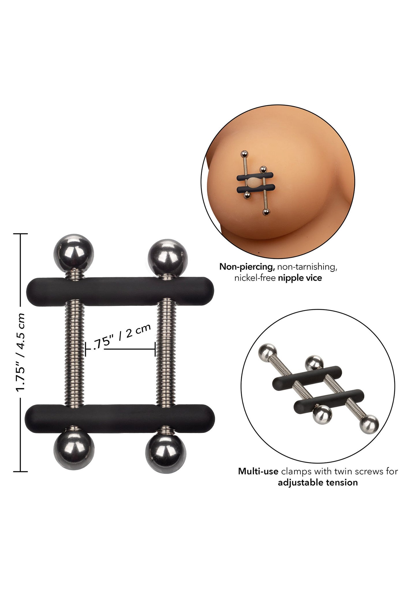 12967 calexotics nipple play crossbar nipple vices