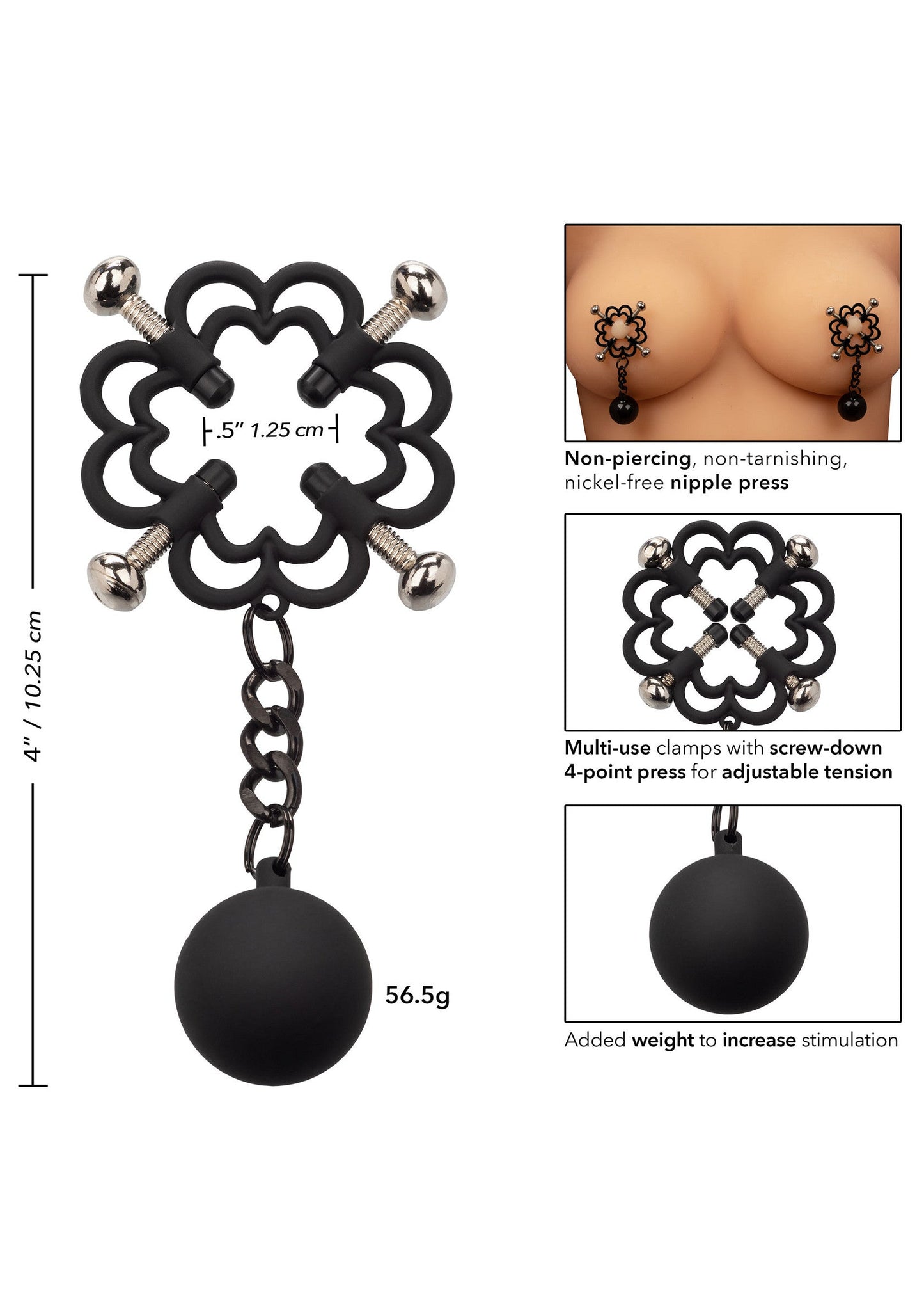 12968 calexotics nipple play weighted nipple press