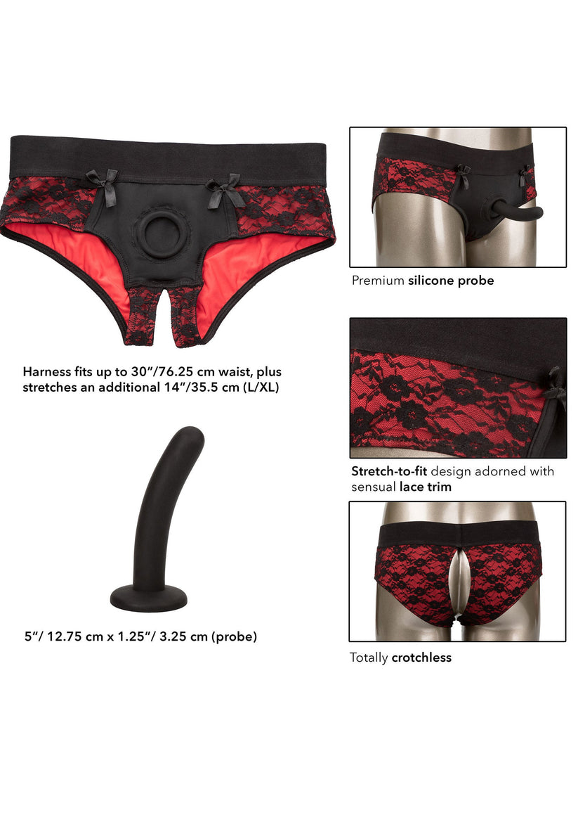 Crotchless Pegging Panty Set 1 Scandal Crotchless Pegging Set – erotisches Harness Panty mit Silikon-Dildo, Spitze und perfektem Sitz für intensive Paarmomente. Exklusive bei RaiX Shop Konstanz kaufen