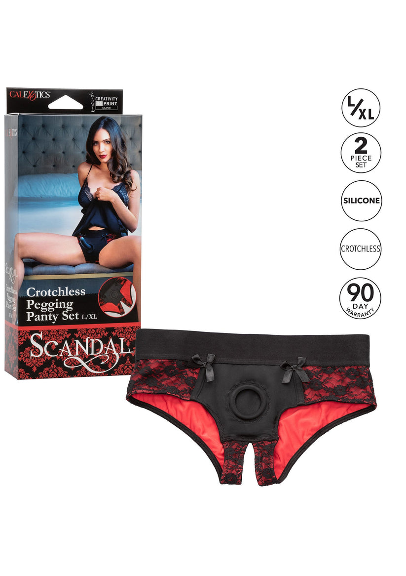 Scandal Crotchless Pegging Set – erotisches Harness Panty mit Silikon-Dildo, Spitze und perfektem Sitz für intensive Paarmomente. Exklusive bei RaiX Shop Konstanz kaufen