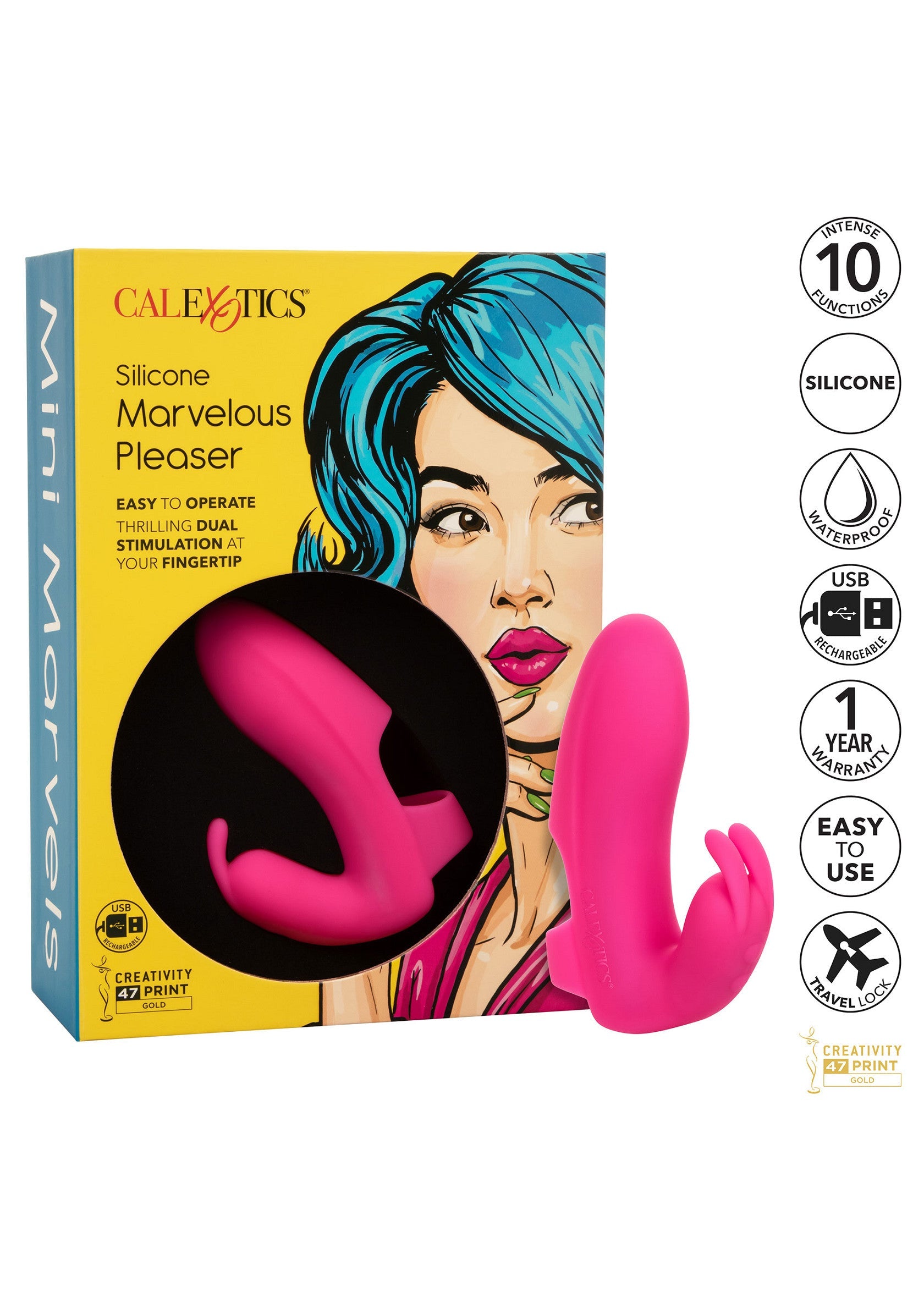 13101 calexotics mini marvels silicone marvelous pleaser