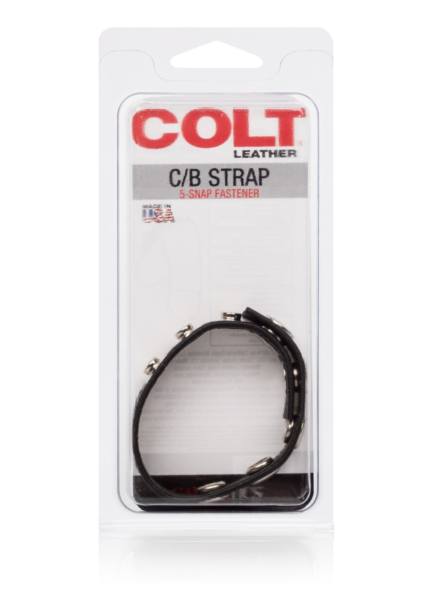 13267 calexotics colt gear colt leather cb strap 5 snap