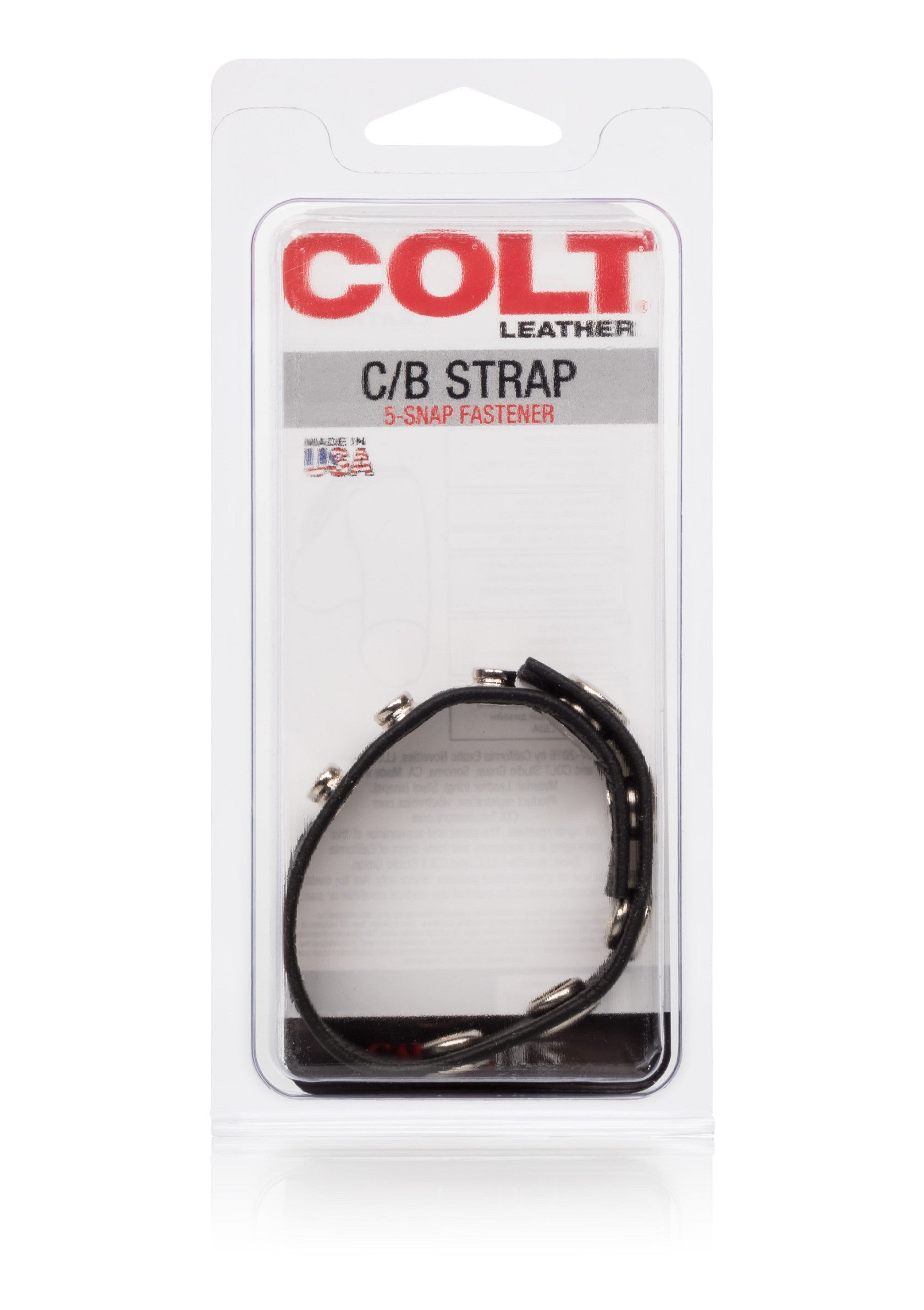 13267 calexotics colt gear colt leather cb strap 5 snap