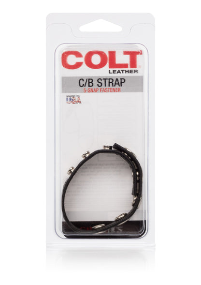 13267 calexotics colt gear colt leather cb strap 5 snap