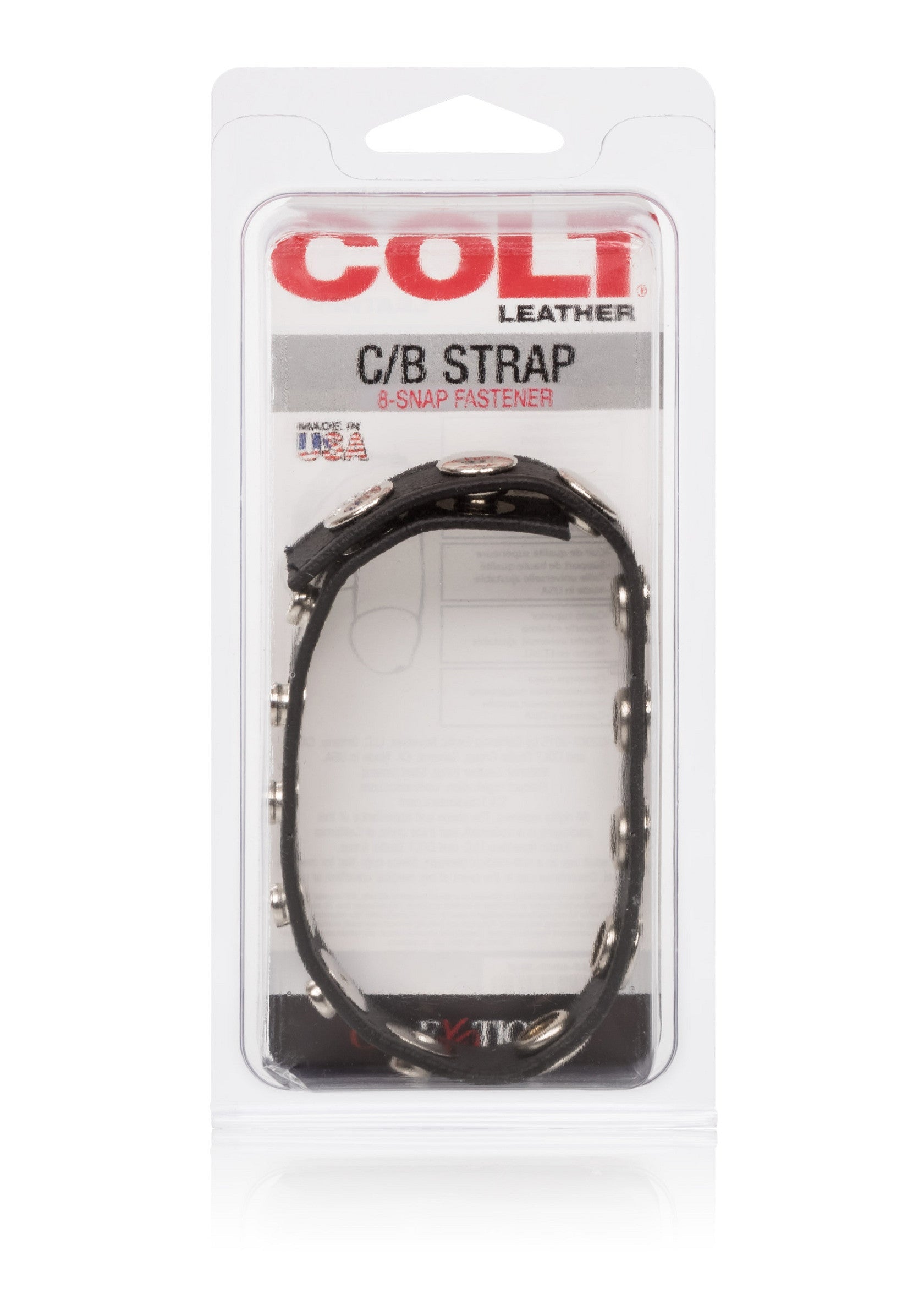 13268 calexotics colt gear colt leather cb strap 8 snap