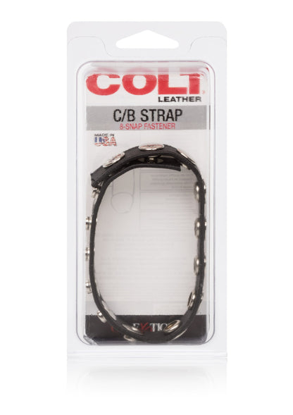13268 calexotics colt gear colt leather cb strap 8 snap