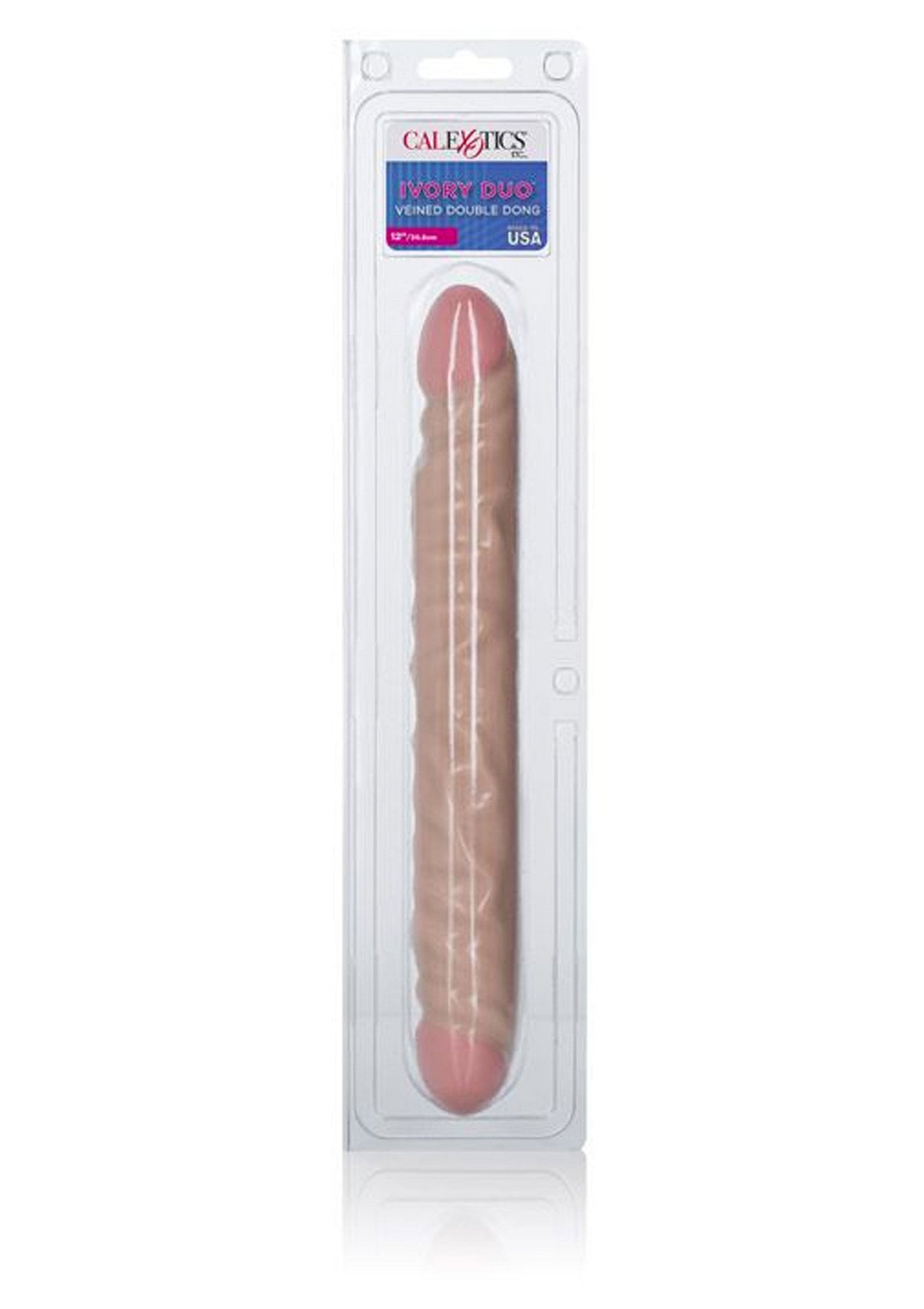 13308 calexotics lifelike dongs veined double dong 12 inch