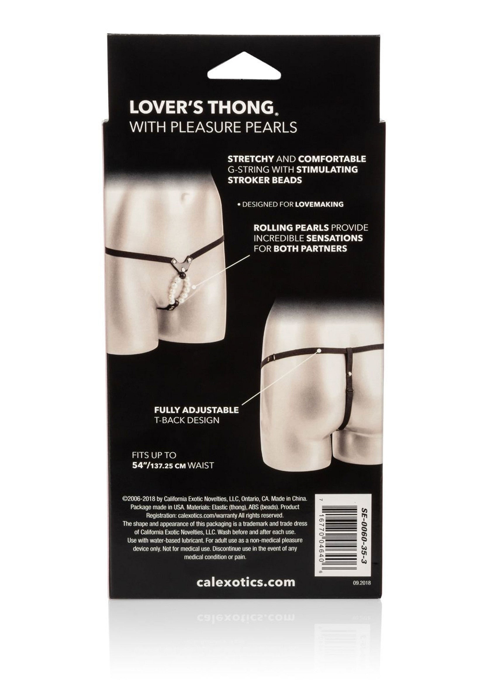 13324 calexotics panties lover thong with pleasure pearls