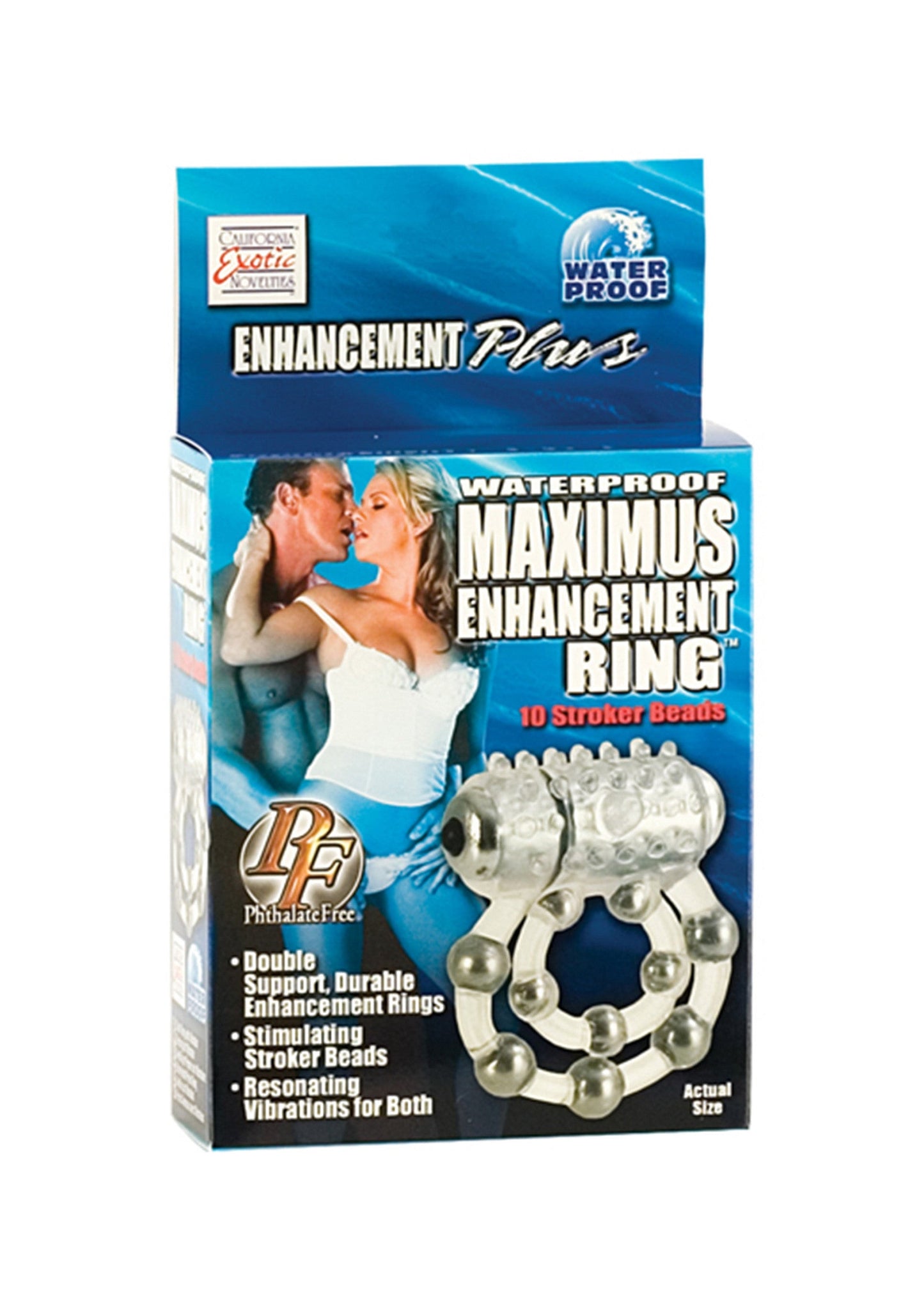 13341 calexotics couples enhancers ring 10 stroke beads vibrating