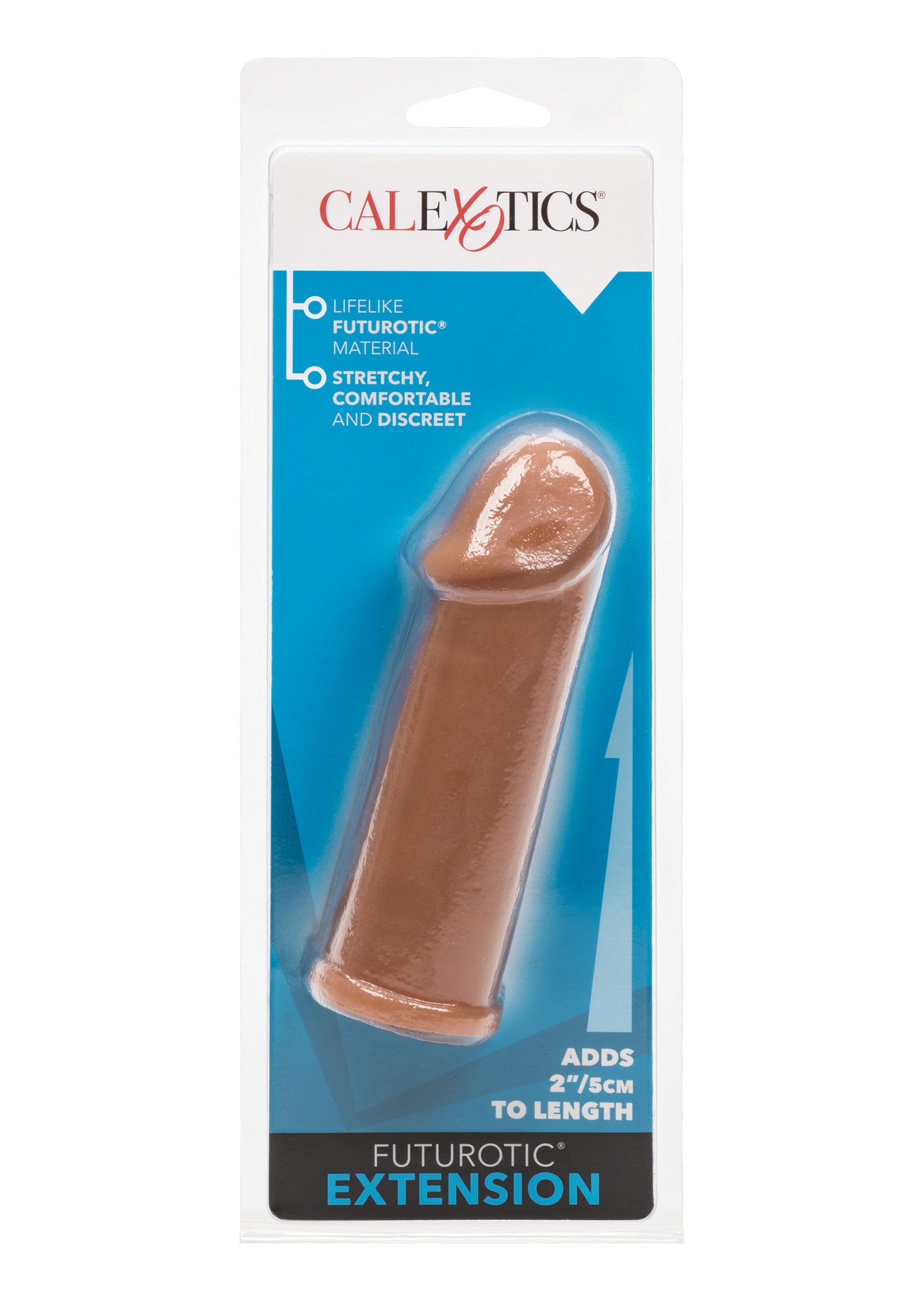 13345 calexotics extensions futurotic penis extender brown