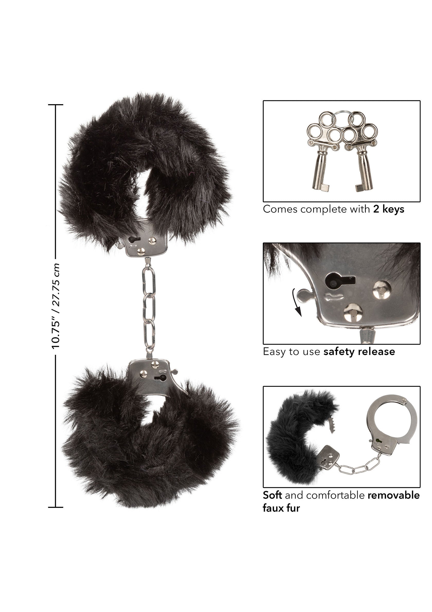 13376 calexotics ultra fluffy furry cuffs